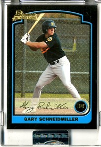 2003 (ATHLETICS) Bowman Uncirculated Metallic Gold #301 Gary Schneidmiller/230