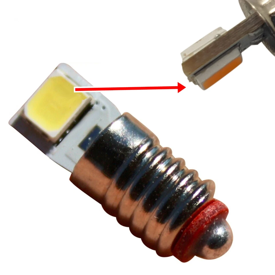 2x 10x LED E5,5 6-8V Modelleisenbahn Glühlampen Birnen Modellbahn TT H0 AC/DC - Bild 1 von 1