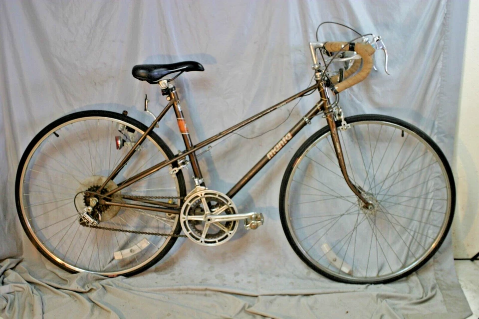 1974 Manta Винтажный Туристический Велосипед 50 см Маленький StepThru Рифленая Сталь XX - Изображение 1 из 4