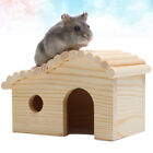 Hamster Wooden Hideout Rat Mice Gerbil Rabbit Cage Hut Nesting Cabin