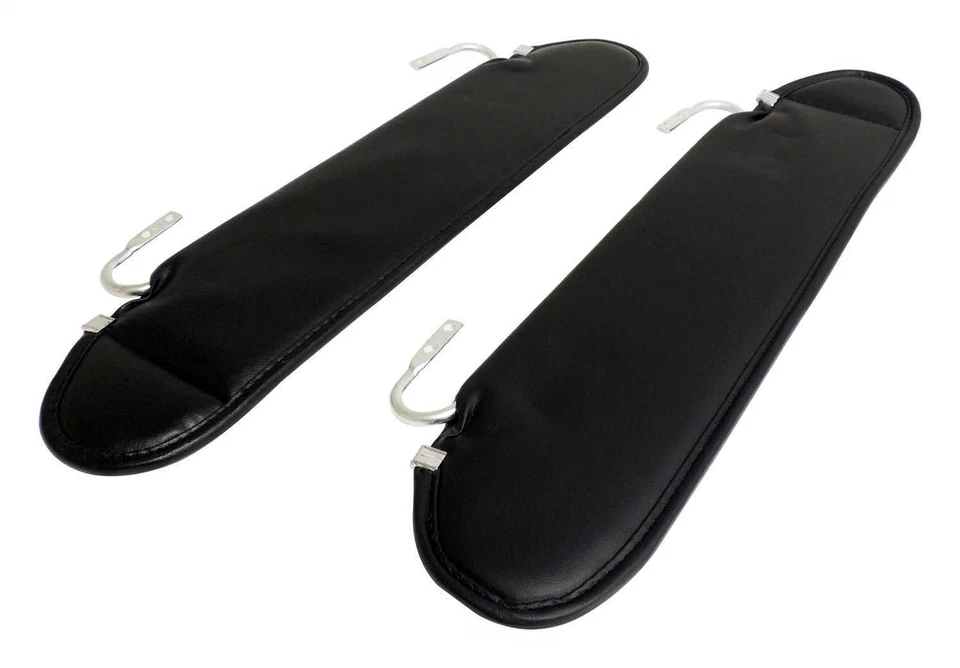 FITS 1987-1995 JEEP WRANGLER BLACK LEFT AND RIGHT SUN VISOR SET - Image 1 of 4