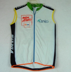 Vuelta Carvico Spa Men's Sleeveless Cycling Jersey Size XL Made in Italy Pockets - Picture 1 of 10
