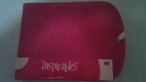 BRAND NEW SIMPLY CLASSIC INSPIRABLES 8X8 RED QUILTED SCRAPBOOK ALBUM WITH RIBBON - Picture 1 of 2