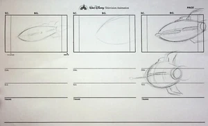 Disney Buzz Lightyear of Star Command 2000 Animated TV Series Storyboard Pencil - Bild 1 von 2
