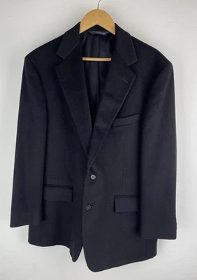 Blazer Abrigo Deportivo Polo Ralph Lauren 100% Cabello Camel Negro De Colección EE. UU. TALLA 42 R Foto 1 de 4