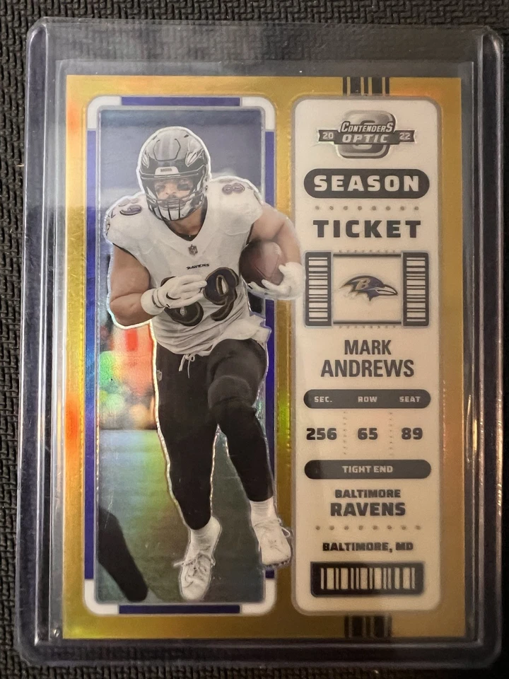 2022 Contenders Optic Mark Andrews Season Ticket True Gold /10 - Image 1 of 2