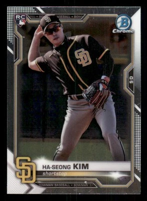 2021 Bowman Chrome #97 Ha-Seong Kim RC - Image 1 of 2