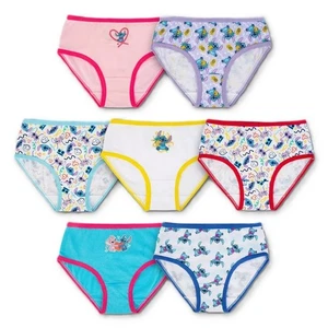 Kleine Mädchen Lilo & Stitch 7er-Pack Slips Größe 4,6,8 - Bild 1 von 6