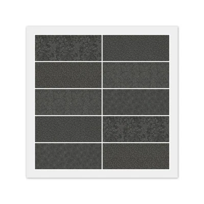 SOFT BLACK, 100% Cotton Fabric - 10 FAT QUARTERS or 20 Strip JELLY ROLL, Dups - Image 1 of 4