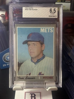 1970 Topps Tom Seaver #300 BVG 6.5 EX-MT+ New York  Mets Hall of Fame - Image 1 of 4