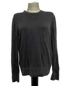 Maglione girocollo pullover in cotone nero sbiadito GAP taglia S - Foto 1 di 6