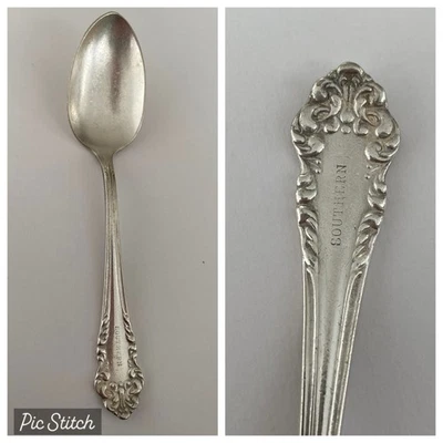 Cucharadita vintage Southern Railroad Hotel carro comedor plateado Avalon Foto 1 de 4