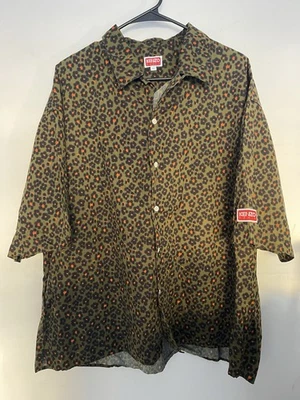 Kenzo Shirt Mens Extra Large Button Up Hawaiian Flower SS Shirt Floral Camp - Image 1 of 4