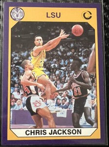 1990-91 Collegiate Collection Chris Jackson #2 LSU Tigers Basketball Card