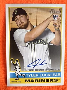 TYLER LOCKLEAR 2025 TOPPS HERITAGE ON CARD RC REAL ONE AUTO #ROA-TL MARINERS - Picture 1 of 2