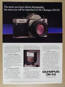 1987 Olympus OM-4T Camera vintage print Ad - Picture 1 of 1