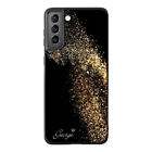 Personalised Gold Glitter Phone Case Cover For Samsung Galaxy S23 S22 S24 S21 FE