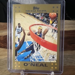 2007 Topps Gold Foil Jermaine O’Neal Indiana Pacers 411/2007