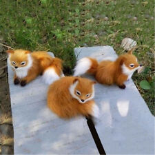 1pc Cute Realistic Small Fox Stuffed Animal Soft Plush Kids Toy Home Decor Gift