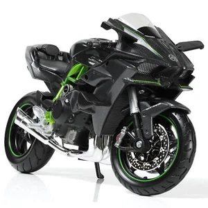 1:12 Ninja H2R Motorcycle Model Toy Mini Alloy Diecast Motorcycle Model Black - Picture 1 of 6