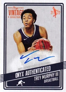 2021-22 Onyx Vintage #VATR On Card Auto Trey Murphy III - Picture 1 of 2