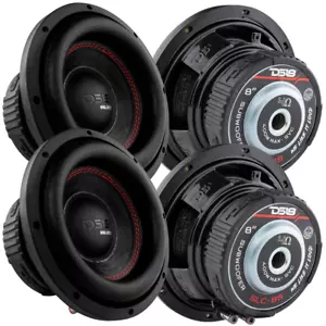 4x DS18 SLC-8S 8"" Subwoofer mit 2"" Aluminium Schwingspule - 200 Watt Rms 4-Ohm SVC - Bild 1 von 6