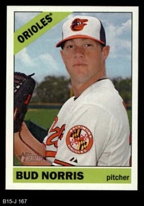 2015 Topps Heritage #167 Bud Norris Orioles 8 - NM/MT - Picture 1 of 2
