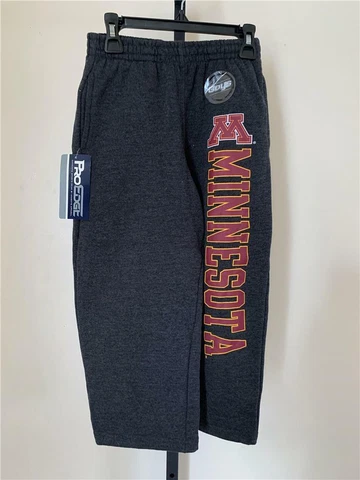New Minnesota Golden Gophers Boys Size S Small Gray Pro Edge Pants Cover