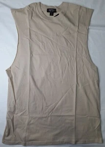 NEW, Men’s BOOHOOMAN Sand Color Dropped Arm Tank Top (S) - Picture 1 of 7