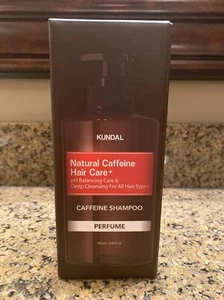 KUNDAL CAFFEINE ANTI-HAIR LOSS SHAMPOO Scalp Care Deep Cleansing(White Musk)17fl - Picture 1 of 3