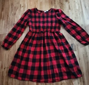  Gap Buffalo Plaid flannel Dress  Girls XX large 14/16 - Picture 1 of 10