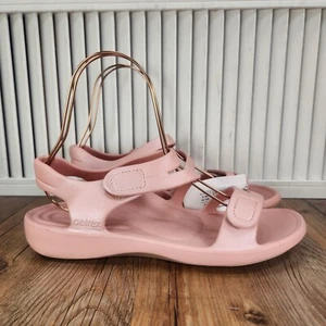 Aetrex Jillian Sport Blush Sandals Womens Sz 11 Pink Strappy Ankle Arch Support - Picture 1 of 11