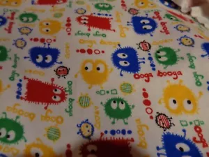 OOGA BOOGA COTTON KNIT MATERIAL LARGE PIECE 18" X 66" FOR SEWING MULTI COLOR-FUN - Picture 1 of 5