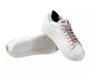 New P448 Thea MiniChess Platform White Sneakers Size 40 - Picture 1 of 9