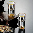 Luxury Crystal Glass Vodka Glass Sake Shochu Glass Bar Liqueur Gold Foil Glass