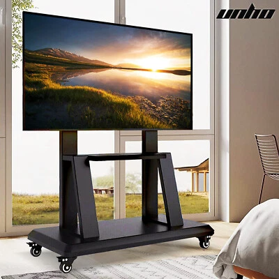 UNHO Supporto TV con ROTOLI 70 75 85 100 Pollici Supporto TV Altezza Regolabile