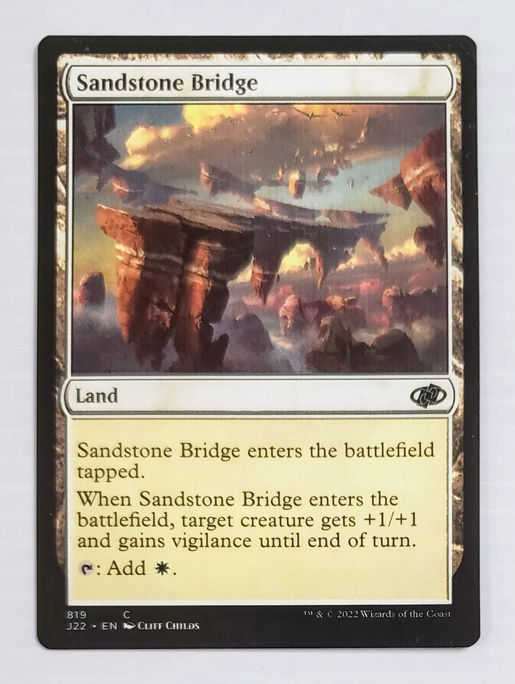 1 x SANDSTONE BRIDGE LP MTG Magic The Gathering Commander  - Image 1 of 1
