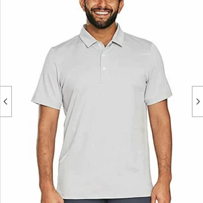 KIRKLAND SIGNATURE MEN'S PERFORMANCE GOLF  POLO SHIRT(GRAY LARGE)NWT - Image 1 of 2