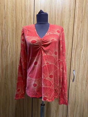 BLUSA JERSEY ELÁSTICO ESTAMPADO ROJO MARIMEKKO-XL Foto 1 de 4