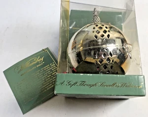 Vintage Lenox Kirk Stieff Williamsburg Hospitality Ball Potpourri Ornament S Pl - Picture 1 of 10