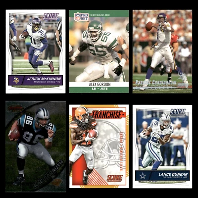 6 NFL Football Cards Lot NM HOF RC Stars Random Players Collectors Set - Image 1 of 4