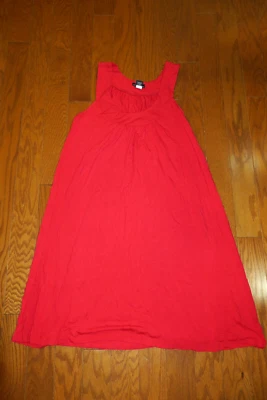 M HOLE ❤️ VICTORIA'S SECRET MODA ❤️ SUMMER DRESS ❤️ TOP TEE COTTON BEACH 39" RED - Image 1 of 4