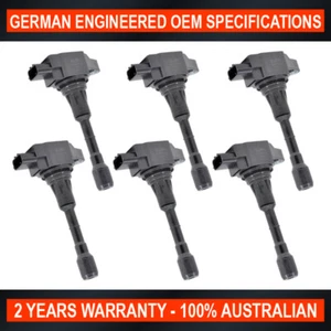 Set 6 OEM Quality Ignition Coil for Renault Latitude X43 2011-ON 2.5L 3.5L V6 - Picture 1 of 4