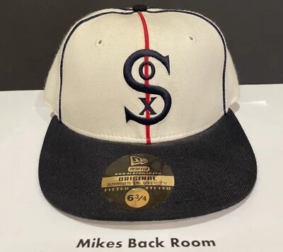 Vintage CHICAGO WHITE SOX NEW ERA 59/50 Authentic HAT NEW Old Stock FITTED 6-3/4 - Image 1 of 4