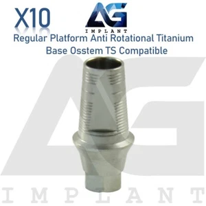 10 protesi CAD/CAM base titanio 2,5 mm adatta a piattaforma regolare 0sstem® TS - Foto 1 di 5