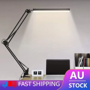 Dimmable LED Desk Lamp With Clamp Bedside Study Reading Table Light Adjustable - Picture 1 of 7