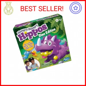 Hasbro Gaming Hungry Hungry Hippos Dino Edition Board Game, Pre-School Game for - Picture 1 of 2