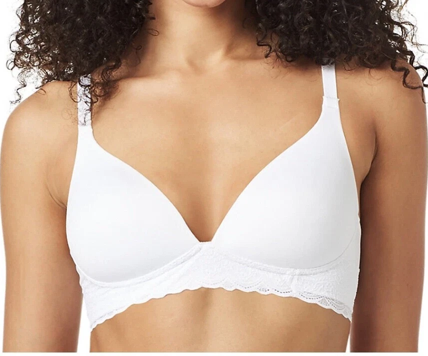 Warners Super Soft Wireless Lightly Lined Bra 40C White RO5691 NWT - Image 1 of 4