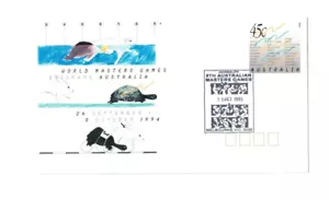 Australia 1995 45c WORLD MASTERS GAMES PSEs, cds Different Dates (9 Covers) - Picture 1 of 1