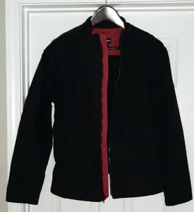 Chaqueta utilitaria entrepierna para hombre de lona pesada negra talla XL - Imagen 1 de 8